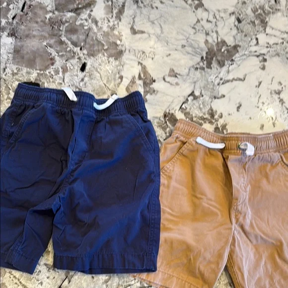 Kids Navy and Tan Shorts - Picture 1 of 3